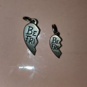 James Avery half best friends charm